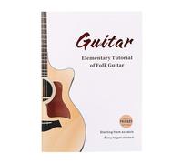 Guitar Course Book With Chord Charts Rhythm Exercises & Online Video Lessons Paper Texture Suitable For Adult Beginner Folk Guitar Techniques Book