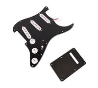 Guitar Cover Plate Electric Guitar Pickguard, Loaded Guards for Rear Cover Plate for Musical Instrument Accessories Pick Guards (Black