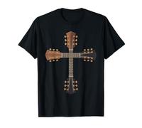 Guitar Cross Christian Worship Music Faith Guitarists T-Shirt