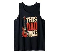 Guitar Dad This Dad Rocks Funny Guitarist Rock Gift Tank Top