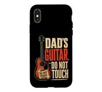 Guitar Dad's Guitar Do Not Touch Funny Guitarist Gift Case for iPhone X/XS