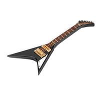 Guitar Decoration Gift Ornaments Model 10Cm Instrument V Type Vshaped Mini Black Miniature Musical Instrument Small Adornments Architecture Kits