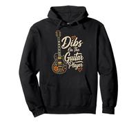 Guitar Dibs On The Guitar Player Vintage Guitarist Gift Pullover Hoodie