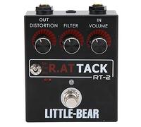 Guitar Distortion Effector Professional 3 Level RAT Tone Single Effect Pedal True Bypass Aluminum Alloy LM308N for Electric Guitar Players