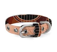 Guitar Dog Collar Adjustable Soft and Comfortable Puppy Collars with Metal Buckle Pet Collar for Small Medium Pet
