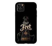 Guitar Don't Fret Funny Guitarist Vintage Music Gift Case for iPhone 11 Pro Max