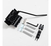 Guitar Double Locking Tremolo Bridge System Compatible with Floyd Rose Style Guitar,Floating Locking Tremolo Bridge Kit with Locking Nut for Most Electric Guitar Bridge Replacement Parts (Black)