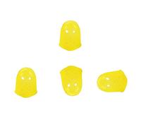 Guitar Easy to Put on Take off Yellow Silicone Fingertip Protectors 4Pcs Finger Guards Comfortable to Wear Suitable for Mandolin Banjo Playing