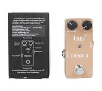 Guitar Effect Pedal,10.2 * 6.2 * 5.5cm Versatile Effects Wah Distortion Overdrive Delay Reverb Compressor Pedal Replacement(Beige)