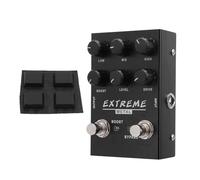 Guitar Effect Pedal 3 Band EQ Distortion Boost DC 9V, Alloy Construction, Versatile Tone Shaping - High Sensitivity, Adjustable Gain, Ideal for Rock and Metal