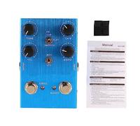 Guitar Effect Pedal Blue, Multifunctional Distortion Sound Amp Simulator - Durable Aluminum Alloy, Easy Volume and Tone Control for Guitarists (Blue)