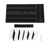 Guitar Effect Pedal Board, Professional Guitar Pedalboard with Concealed Wiring Hole and Power Supply Room, Sturdy Plastic Pedal Board for Home Studio Live Performance
