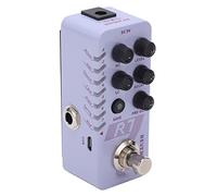 Guitar Effect Pedal Digital Reverb Professional Grade 7 Versatile Effects Buffer Bypass Function Metal Construction Purple Coating Compact Size for Electric Guitar Players