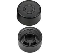 Guitar Effect Pedal Footswitch Toppers, 2pcs Black Plastic Caps for Pedal Protection & Switch Replacement