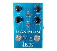 Guitar Effect Pedal, IRIN Overdrive Distortion Pedal with Ten Segment EQ Effect Device for Gain, High, Middle and Low Frequency Controls(B)