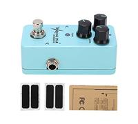 Guitar Effect Pedal Mini Analog Overdrive, Lake Blue, Adjustable Drive and Tone Controls - Warm Tone with Shine Circuit, Durable Metal Shell, Portable Design