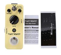 Guitar Effect Pedal, MOOER Funky Monkey Wah Effect Pedal with True Bypass Guitar Effector Accessory, Yellow. Effects