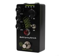 Guitar Effect Pedal Multi Spring Reverb Sound, Metal Reverb Guitar Pedal Vintage Voiced 4-Mode 30Ms To 150Ms Pre-delay Range