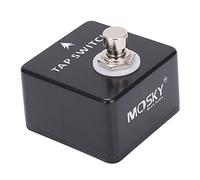 Guitar Effect Pedal, Durable Portable Lock Free Guitars Tap Switch Metal Shell 1/4in Output Jack for Performance