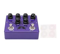 Guitar Effect Pedal Reverb Digital Delay 2 in 1 True Bypass Single Instrument Accessory CP80 Professional Purple Metal Compact Lightweight for Electric Guitar Players