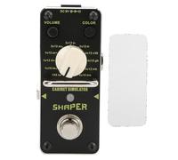 Guitar Effect Pedal Shaper Analog Cabinet Simulator, Mini True Bypass Metal Pedal, Black - High Accuracy Tone Shaping, Easy Control for Guitarists on Stage or Studio