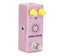 Guitar Effect Pedal, Spring Reverb Effect Pedal, 1/4 Inch Mono Jack Mix Dwell Knob Low Noise Aluminum Alloy Guitar Effect Pedal