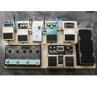 Guitar Effects Pedal Board Wood 2-Tier Platform Stand