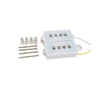 Guitar electric pickup Electric Bass With Segmented Pickup Four Strings Open Back Bk/white(White)