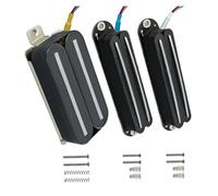 Guitar electric pickup Electric Guitar Ceramic Pickups Small And Large Dual Track Set Instrument Accessories(Black)