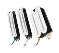 Guitar electric pickup Electric Guitar Ceramic Pickups Small And Large Dual Track Set Instrument Accessories(White)