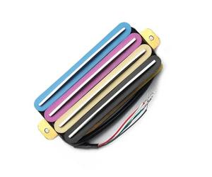 Guitar electric pickup High Output Electric Guitar Rail Pickups Professional Instrument Accessories(Rainbow color)