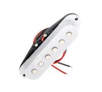 Guitar electric pickup Professional Multi Color Retro Style Ceramic Single Coil Electric Pickup For Guitars(1 Pc M White)