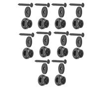 Guitar End Button, Guitar Strap Button, High Performance Stable for Electric Guitar Ukulele Bass Acoustic Guitar(black)