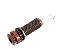 Guitar End Pin Jack 6.35mm Threaded Output Socket Pure Copper Antique Finish for Acoustic Guitars Reliable Accessory