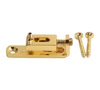Guitar Enthusiasts' Choice Individual Saddle Set of 6 Compatible With For Electric Guitars, Includes Wrench (Gold)