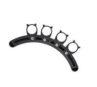 Guitar Finger Development Tool Featuring Fixed Black Base Resin Texture for Crosses Hole Exercises Portable Convenience Adjustable Spacing