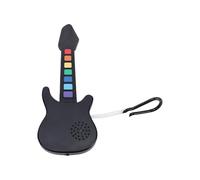 Guitar, Finger Piano Keychain Portable Foldable Silicone Guitar Model with Sound Chips Playable for Kids Adults Musical Instrument (Color version)