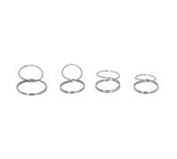Guitar Finger Pick Metal Adjustable Comfortable Premium Alloy Thumb Pick for Bass Ukulele Acoustic Electric Guitars 4 Pcs