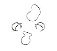 Guitar Finger Picks Butterfly Metal Finger Picks Fingerstyle Pick Plectrums For Guitar Bass 4 Pcs Silver