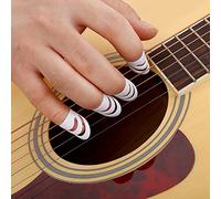 Guitar Finger Thumb Pick Protector,4Pcs Plastic DIY Finger Picks Protector Accessory replacement for Guitar Bass Ukulele Mandolin