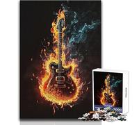 Guitar Fire 1000 Piece Puzzle For Adults Play And Learn Smart Activity Unique Heartfelt Celebration Gift Size 50x75cm