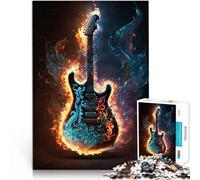 Guitar fire1000 Pieces Puzzles for Adults Help the brain exercise addictive toys to cultivate patience Secret Santa Gifts 38x26cm
