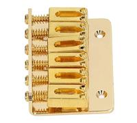 Guitar Fixed Saddle Bridge 6-string stable and robust guitar hardtail bridge set for maintenance Gold