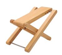 Guitar Foot Rest Adjustable Height, Foldable Solid Wood Foot Stool, 4 Position Adjustable Guitar Footrest, Ergonomic Design for Performance Practice, Portable and Sturdy Support fo