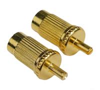 Guitar for bridge Studs Adapter 2pcs M8 to 4mm LP Metal Guitar Tailpiece Studs 2pcs for LP for sg ES Electric Guitar for bridge Posts 2pcs 4mm Mount Silver Guitar Stop Bar Studs Adapter 2pcs M8 (Gold)