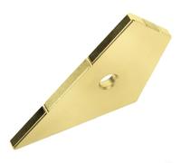 Guitar for fret-Leveling Tool For Luthiers, Stainless Steel Diamond Coated | Stainless Steel Guitar for fret Leveler, 300 Grit Diamond Coated, String-On Operation, 4-Side Precision Edges(Gold)