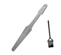 Guitar Fret Crowning File Leveling Tool Fret Crown Edges Grinding File Stainless Steel Double Cutting Edges Enduring Guitar Repair Metal Narrow Double Cutting Edge