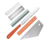 Guitar Fret Crowning Leveling Tool Kit Stainless Steel Grinding Fingerboard Protector Repair Tool Set Guitar Accessories (Color : A)