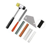 Guitar Fret Crowning Leveling Tool Kit Stainless Steel Grinding Fingerboard Protector Repair Tool Set Guitar Accessories (Color : E)