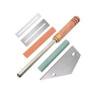 Guitar Fret Crowning Leveling Tool Kit Stainless Steel Grinding Fingerboard Protector Repair Tool Set Guitar Accessories (Color : G)